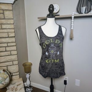 Women's Gray Tank Top Golds Gym